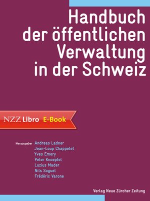 cover image of Handbuch der öffentlichen Verwaltung in der Schweiz